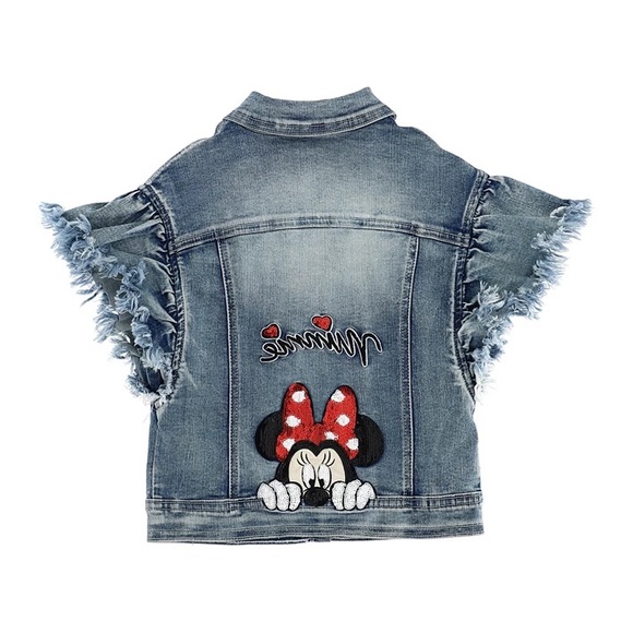 MONNALISA MINNIE MOUSE DENIM JACKET - Picture 2 of 2